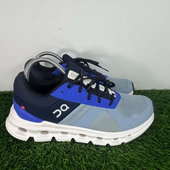 On Cloud Cloudrunner Blue Lace Up Running Shoes Sneakers Women’s 9 - Picture 3 of 8